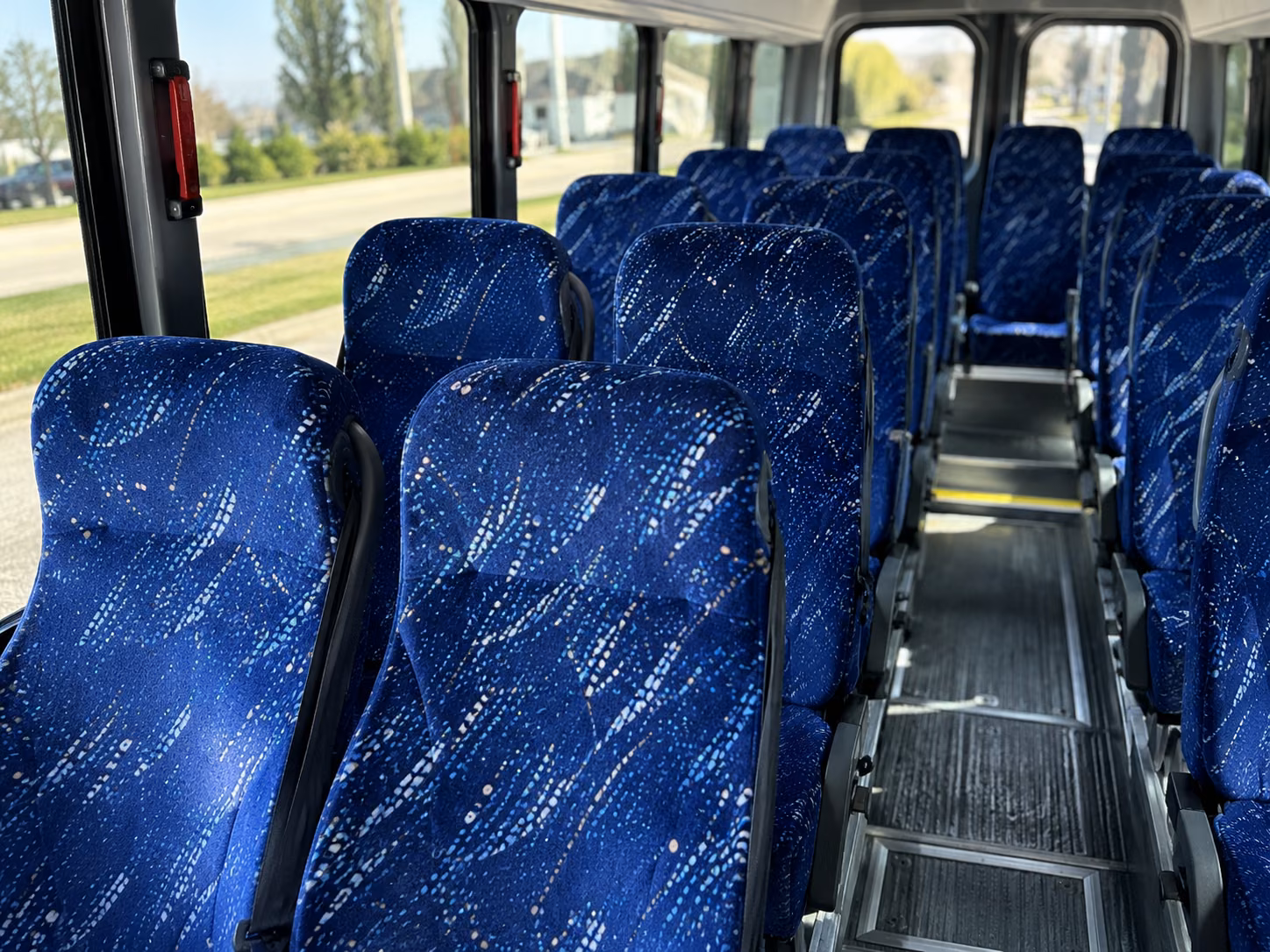 brookline 20 passenger minibus inside
