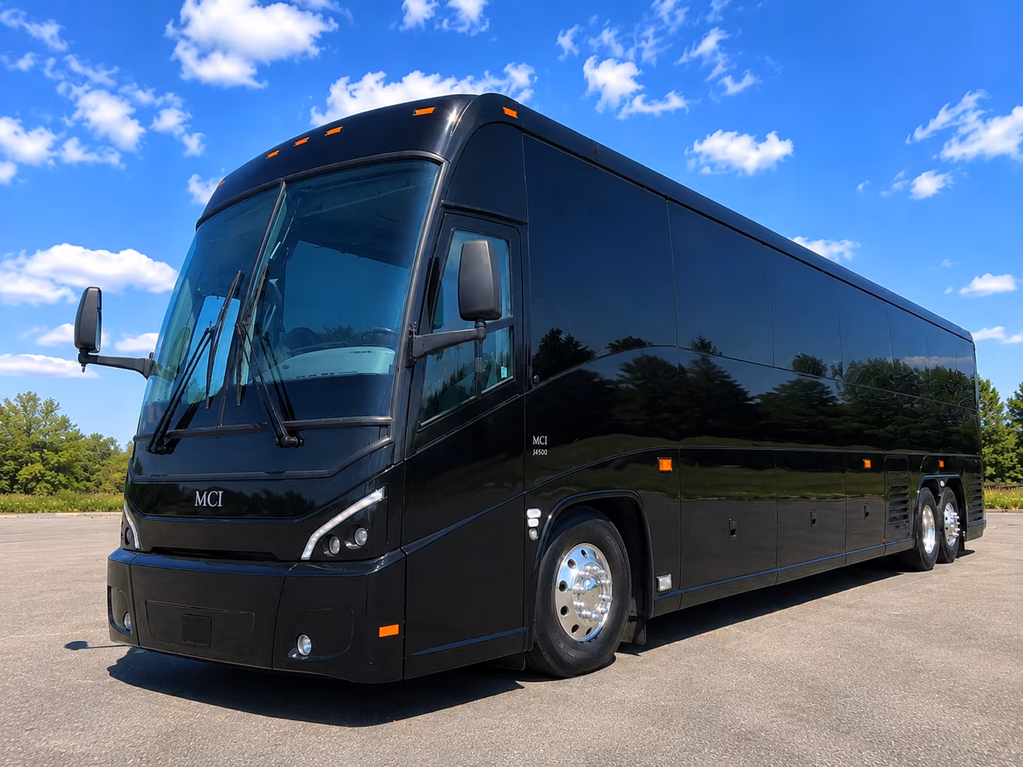 brookline 56 passenger charter bus