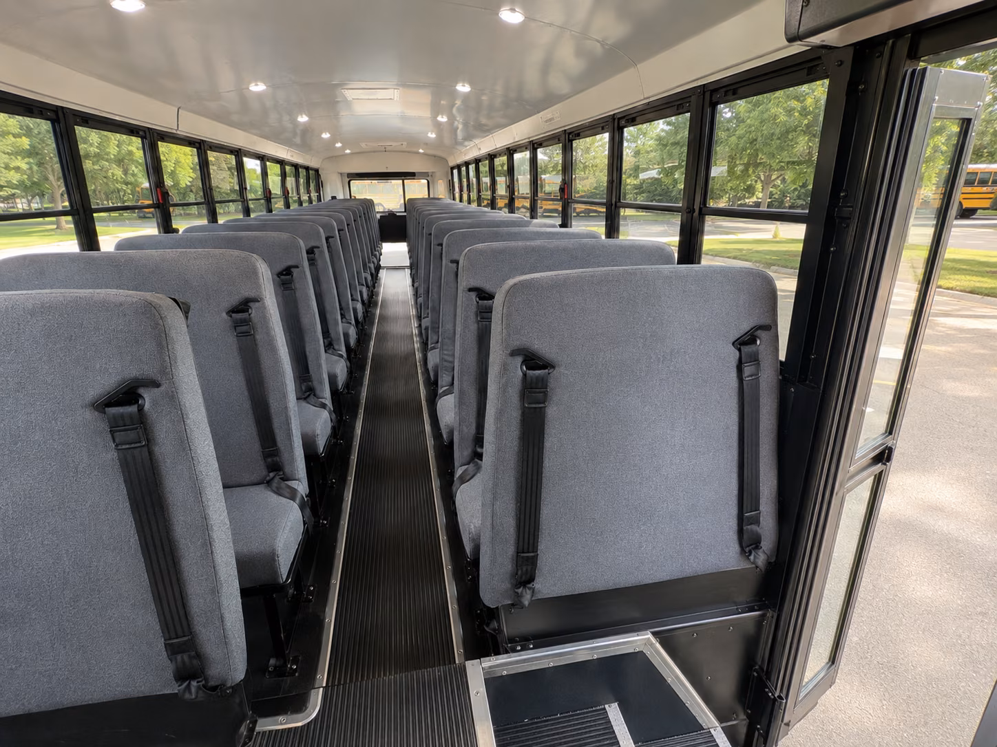 brookline school bus inside