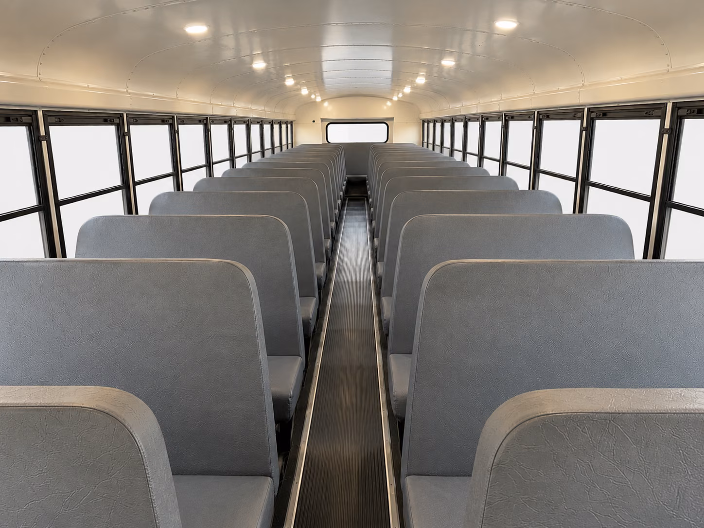 brookline school bus interior